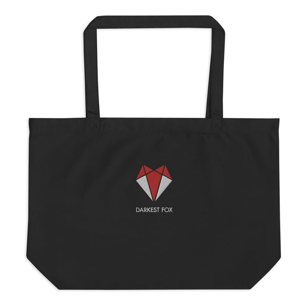 Large Organic Logo Tote Bag Darkest Fox