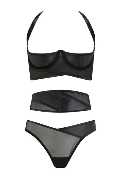 Layla Leather Linger Set Something Wicked