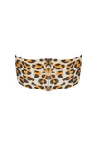 Leopard Latex Bandeau Crop Top Elissa Poppy