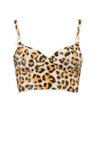 Leopard Latex Full Cup Longline Bra Elissa Poppy