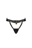 Lock Leather Thong VoyeurX