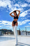 Mia Longline Leather Lingerie Set Something Wicked