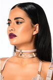 Michelle Vegan Leather Collar Impudique