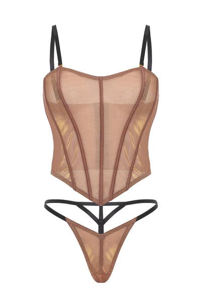 Nova Iridescent Bustier Set • Curve Oh Là Là Chéri