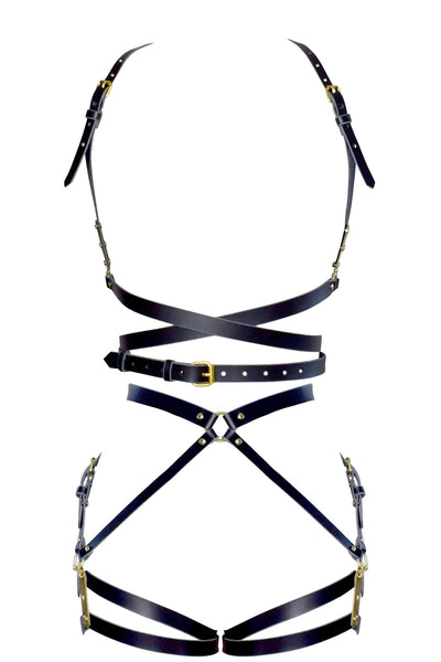 Nymph Wrapped Leather Harness Set Love Lorn Lingerie