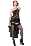 Panthere Vegan Leather Skirt Patrice Catanzaro