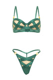 Raelynn Strappy Mesh Bra Set • Seagreen Oh Là Là Chéri