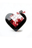 Coffret cadeau surprise de Saint-Valentin noir et rouge