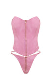 Fetish Rider Pink Bustier Set • Curve Oh Là Là Chéri