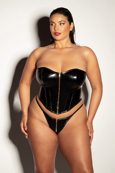 Fetish Rider Pink Bustier Set • Curve Oh Là Là Chéri