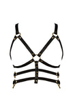 Subjection Open Leather Harness Bra VoyeurX