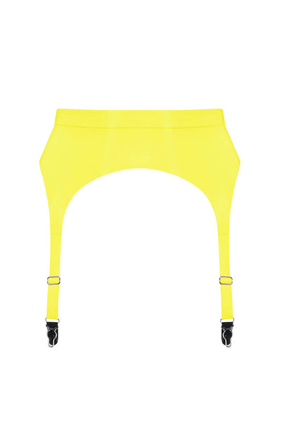 Yellow Latex Garter Belt Elissa Poppy