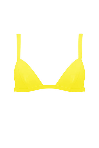 Yellow Latex Triangle Bra Elissa Poppy