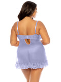 Valentine Light Blue Lace Babydoll • Curve Oh Là Là Chéri