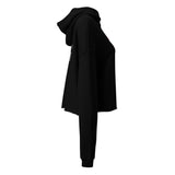 Darkest Fox Embroidered Logo Crop Hoodie Darkest Fox