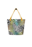 Wild Zebra Tote Darkest Fox