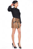 Ann Vegan Leather Snakeskin Skirt Patrice Catanzaro