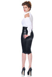 Ornella Faux Leather Skirt Patrice Catanzaro