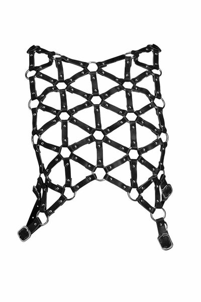 Submissive Leather Harness VoyeurX