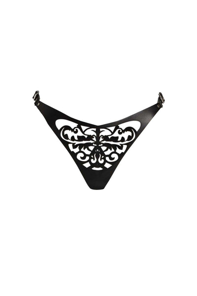Lilly Leather Thong VoyeurX