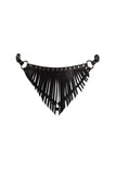 Fringe Leather Thong VoyeurX