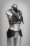 Fringe Leather Skirt VoyeurX