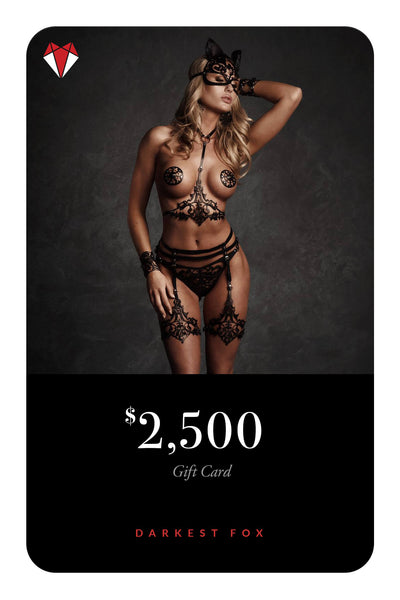 Darkest Fox Lingerie Gift Card Darkest Fox