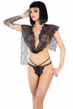 Eros Open Slit Lace Set Eros Veneziani
