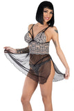 Eros Bicolor Lace Babydoll Eros Veneziani
