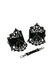 Lucy Lasercut Leather Handcuffs VoyeurX