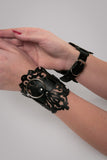 Lucy Lasercut Leather Handcuffs VoyeurX