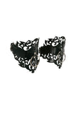 Lucy Lasercut Leather Ankle Cuffs VoyeurX