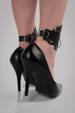 Lucy Lasercut Leather Ankle Cuffs VoyeurX