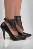 Fringe Leather Anklets VoyeurX