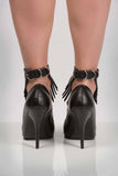 Fringe Leather Anklets VoyeurX