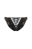Pontia Cut Out Latex Knicker Elissa Poppy