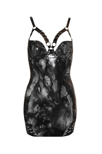 Hesperia Harness Latex Dress Elissa Poppy