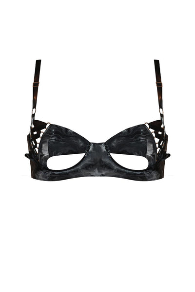Thecla Peep Latex Bra Elissa Poppy