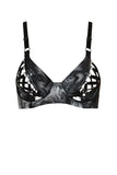 Papilio Split Cup Latex Bra Elissa Poppy