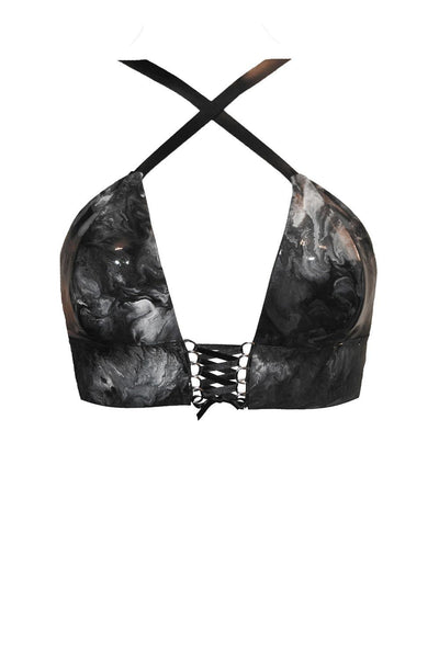 Cupido Latex Triangle Bra Elissa Poppy