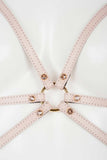 Chérie Pink Leather Playsuit Fräulein Kink