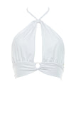 White Hanelli Halter Top Demery Jayne