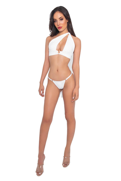 White Hanelli Halter Top Demery Jayne