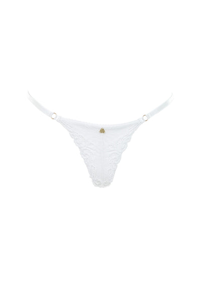 White Genevieve G-String Demery Jayne