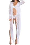 Sheer White Lace Kimono Demery Jayne