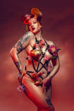 Evy Leather Body Harness • White VoyeurX