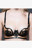Maia Latex Quarter Cup Bra Elissa Poppy