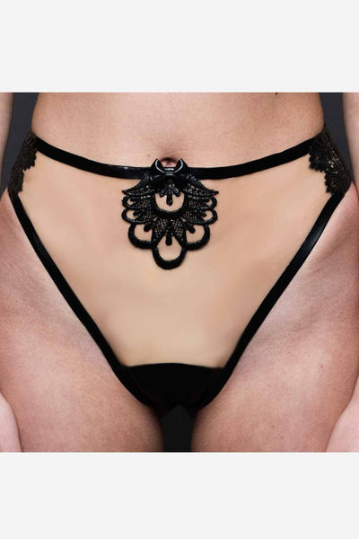 Maia Latex Thong Elissa Poppy
