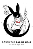 Bitcoin Art in Frame • Margo x Down the Rabbit Hole Wolfmumma