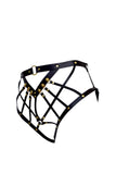 Olivia Leather Harness Brief Love Lorn Lingerie